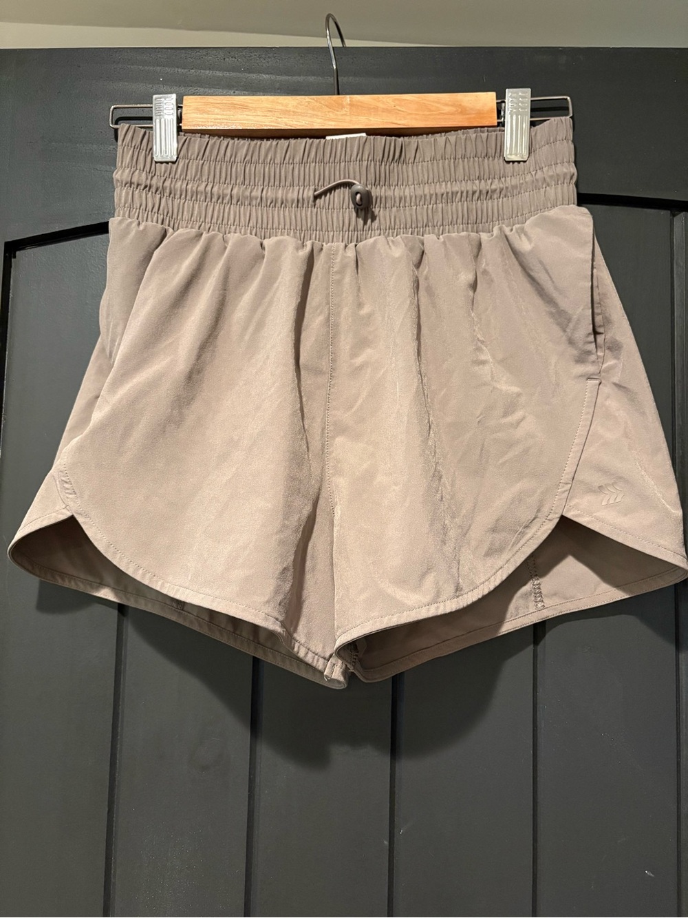 all in motion Taupe Beige Athletic Shorts with Elastic Waist